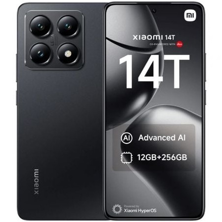 Smartphone Xiaomi 14T 12GB- 256GB- 6-67"- 5G- Negro
