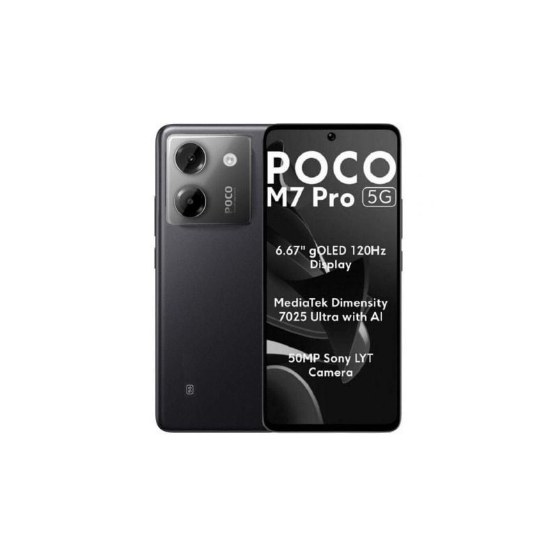 Smartphone Xiaomi POCO M7 Pro 8GB- 256GB- 6-67"- 5G- Negro Smartphone Xiaomi POCO M7 Pro 8GB- 256GB- 6-67"- 5G- Negro