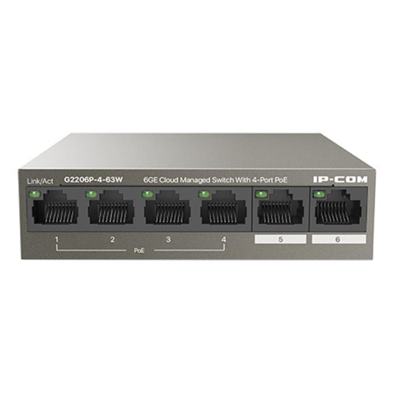 Switch ip - com g2206p - 4 - 63w 6 puertos