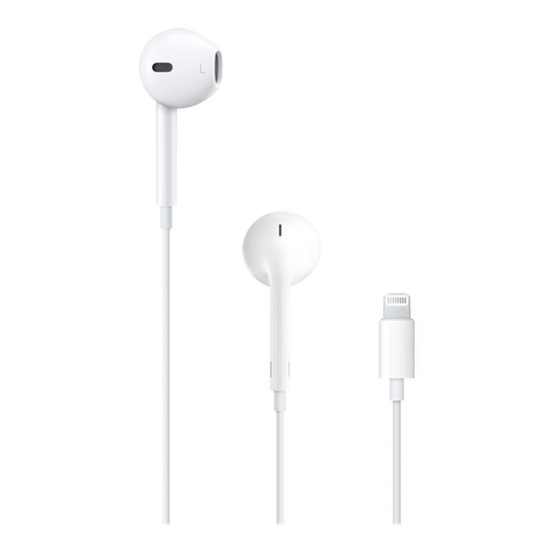 Auriculares Earpods con conector lightning de Apple con mando y micrófono