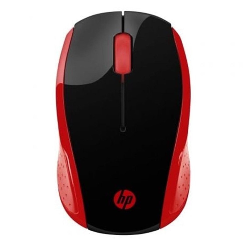 Ratón Inalámbrico HP 200- 1000 DPI- Rojo Imperial