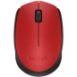 Ratón Inalámbrico Logitech M171- Hasta 1000 DPI- Rojo
