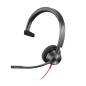 Auriculares poly monoaurales blackwire 3310 con