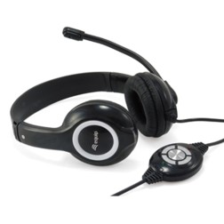 Auricular equip usb + microfono flexible