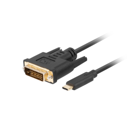 CABLE USB-C A DVI-D (24+1) LANBERG MACHO-MACHO 1-8M NEGRO
