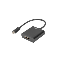 ADAPTADOR USB LANBERG USB-C M 3-1 A HDMI H 15CM DISPLAYPORT ALT MODE NEGRO