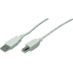 CABLE USB(A) 2-0 A USB(B) 2-0 LOGILINK 5M GRIS