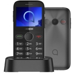 Teléfono Móvil Alcatel 2020X para Personas Mayores- Gris Metal