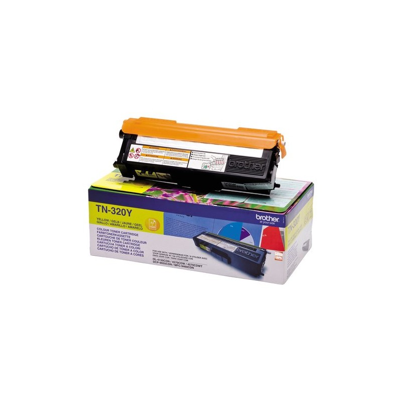 Toner brother tn320y amarillo 1500 páginas