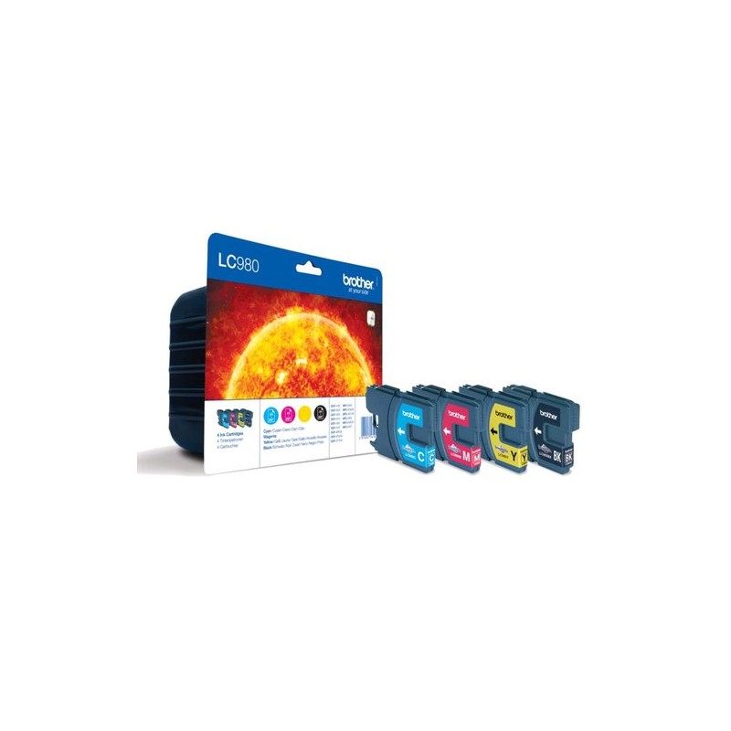 CART-IJ- BROTHER LC-980VALBP PACK 4
