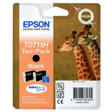 CART-IJ-EPSON T07114H NEGRO PACK 2