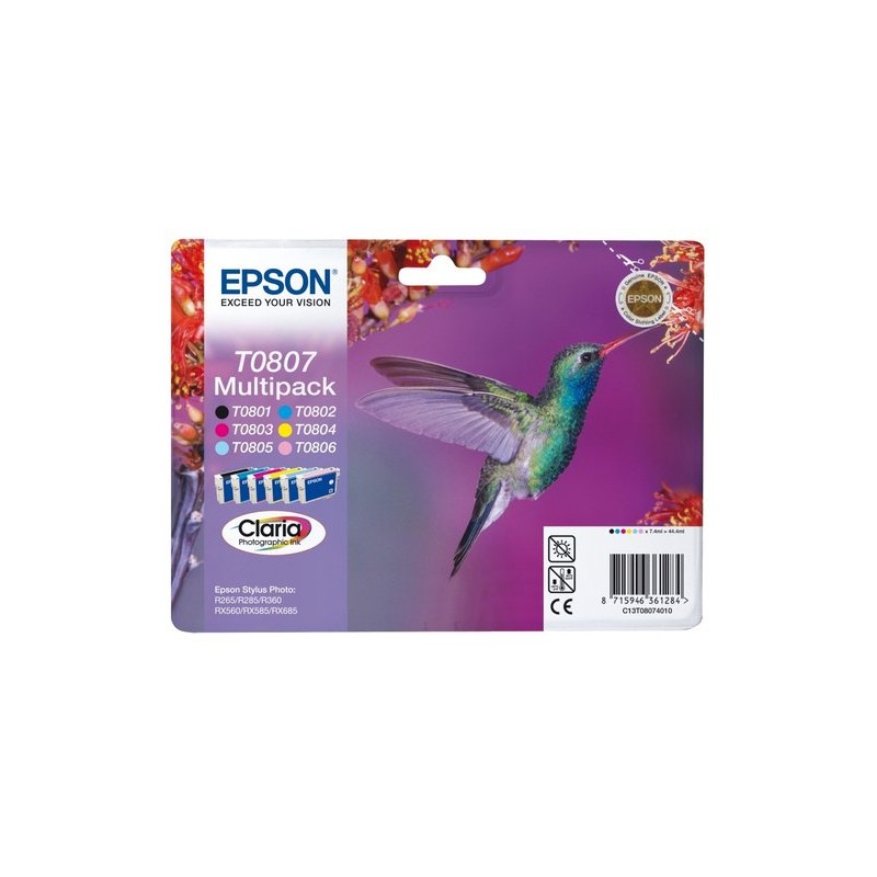 Multipack tinta epson t08074 t080140+240+340+440 +540+640