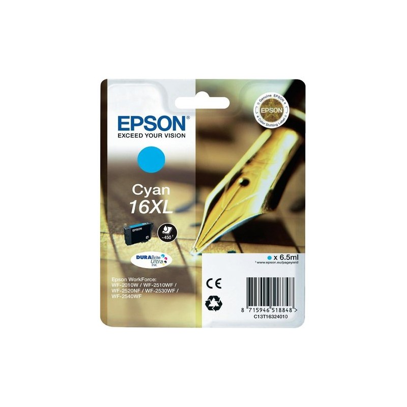 Cartucho tinta epson t163240 cian xl