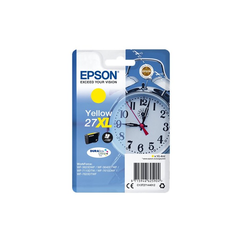 Cartucho tinta epson t271240 27xl amarillo