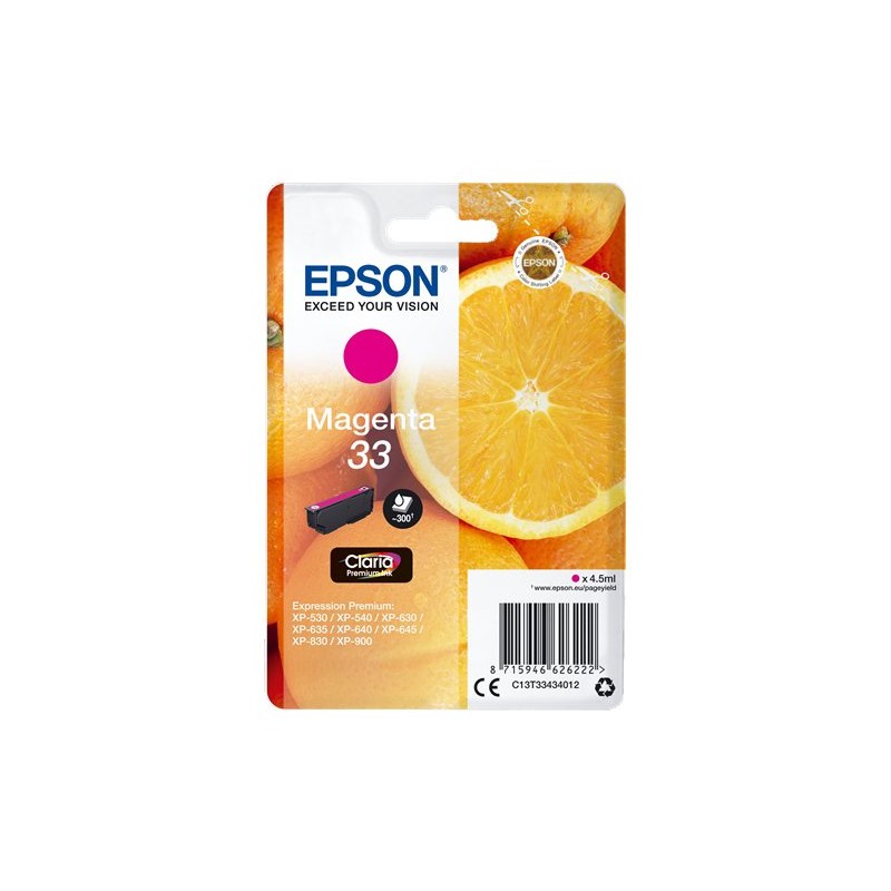 CART-IJ-EPSON T334340 Nº33 MAGENTA