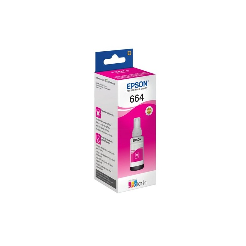 Cartucho ecotank epson 664 t664340 magenta