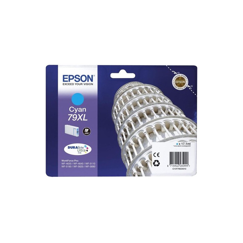 Cartucho tinta epson t790240 cian 79xl