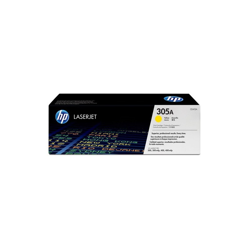 Toner hp 305a ce412a amarillo 2600pag