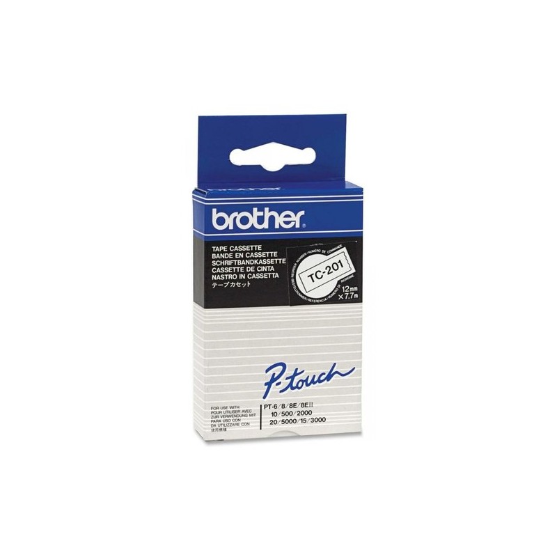 Cinta laminada brother tc201 12mm x