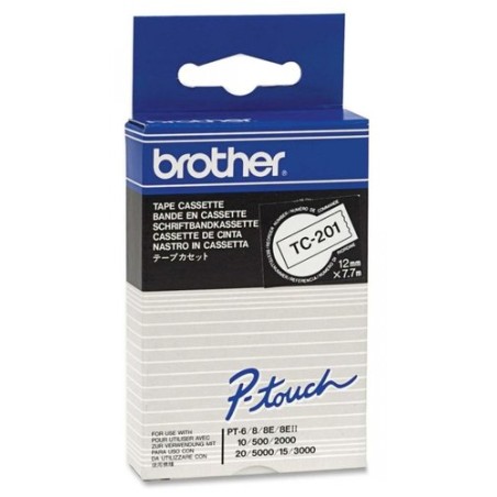 CINTA ROT-BROTHER LAM-7,7m 12 NEG-s-BLAN