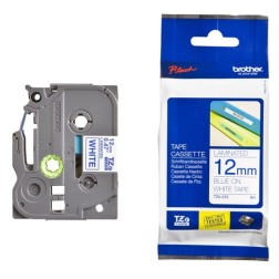 CINTA ROT-BROTHER LAM-8m 12 AZUL s-BLANC