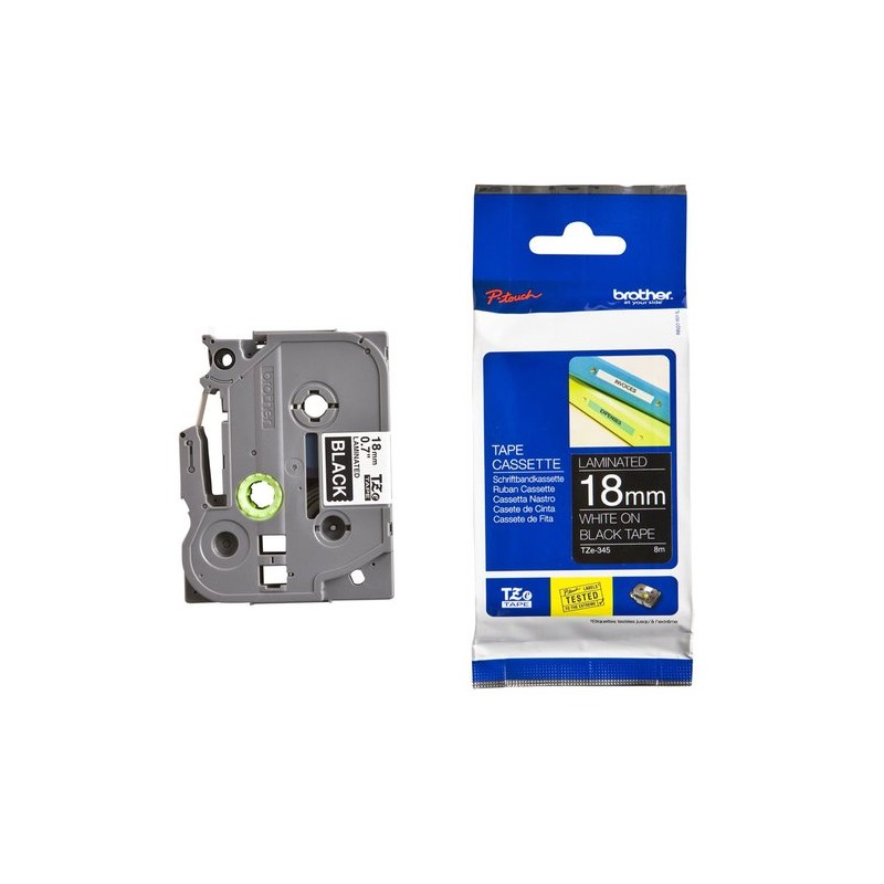 Cinta laminada brother tze345 18mm x
