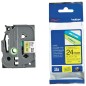 Cinta laminada brother tze651 texto negro