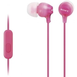 Auriculares Intrauditivos Sony MDR-EX15APPI- con Micrófono- Jack 3-5- Rosas