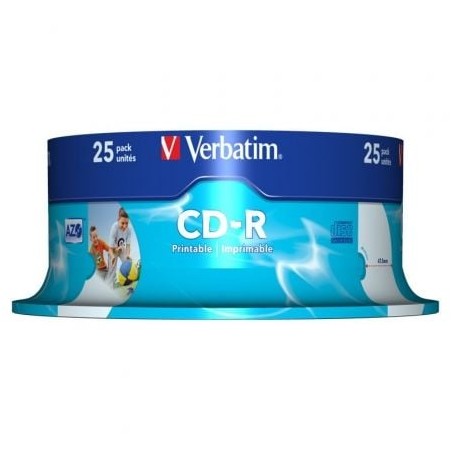 CD-R Verbatim AZO Imprimible 52X- Tarrina-25uds