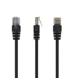CABLE RED GEMBIRD UTP CAT5E MOLDEADO 0,5M NEGRO