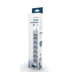 REGLETA GEMBIRD 6 TOMAS PROTECCION ANTIPICOS BLANCA 1,5M