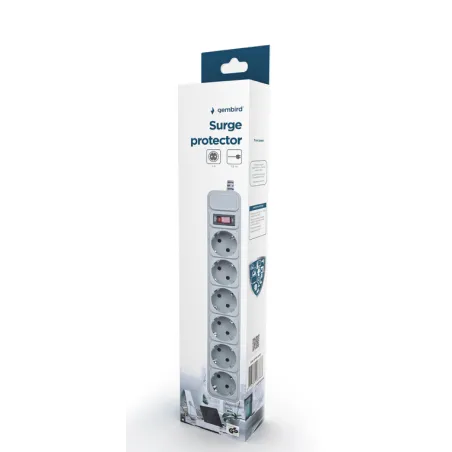 REGLETA GEMBIRD 6 TOMAS PROTECCION ANTIPICOS BLANCA 1,5M