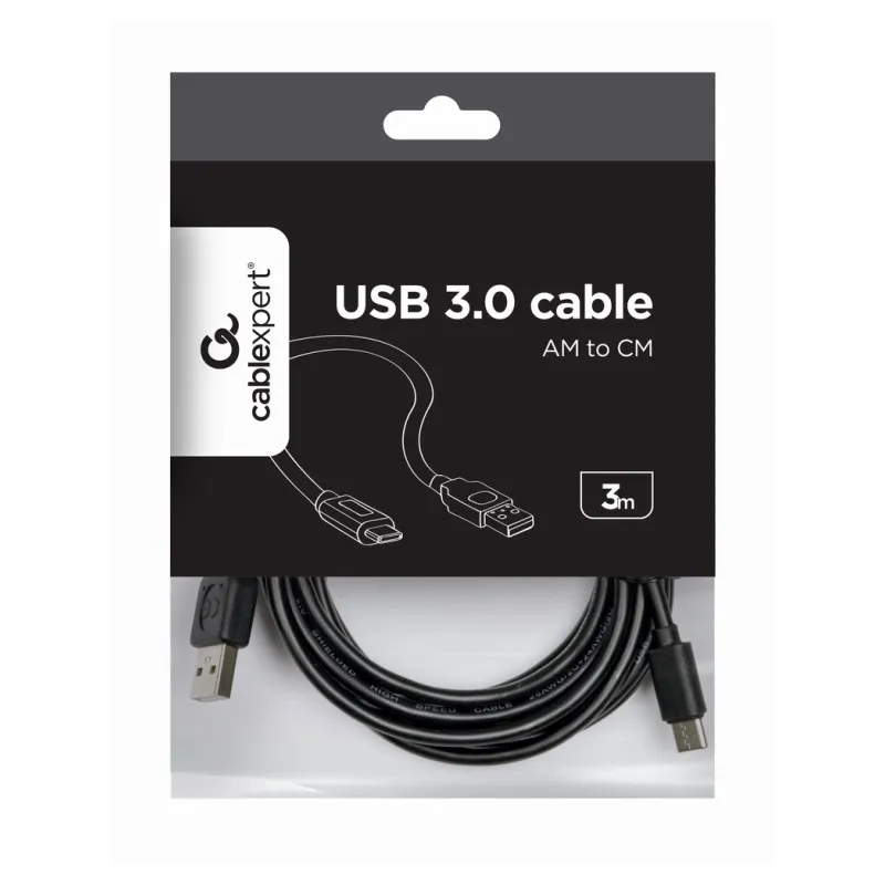 CABLE USB GEMBIRD 2-0 A TIPO C MACHO MACHO CARGA RAPIDA 3M CABLE USB GEMBIRD 2-0 A TIPO C MACHO MACHO CARGA RAPIDA 3M