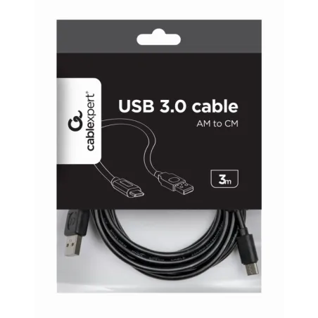 CABLE USB GEMBIRD 2-0 A TIPO C MACHO MACHO CARGA RAPIDA 3M