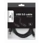CABLE USB GEMBIRD 2-0 A TIPO C MACHO MACHO CARGA RAPIDA 3M CABLE USB GEMBIRD 2-0 A TIPO C MACHO MACHO CARGA RAPIDA 3M