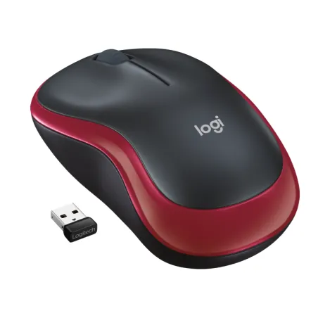 RATON LOGITECH M185 ROJO RF INALAMBRICO PILAS