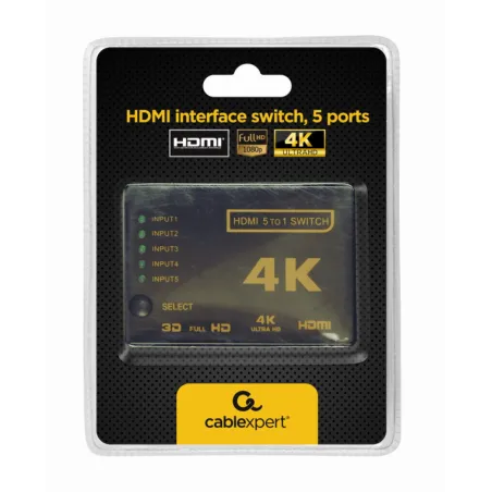 SWITCH HDMI GEMBIRD 5 PUERTOS