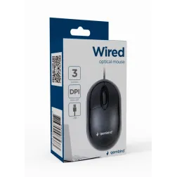 RATON GEMBIRD MUS-U-01 OPTICO 1000 DPI NEGRO USB