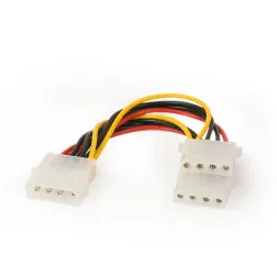 CABLE INTERNO GEMBIRD MOLEX 4 PIN 1x MACHO 2x HEMBRA