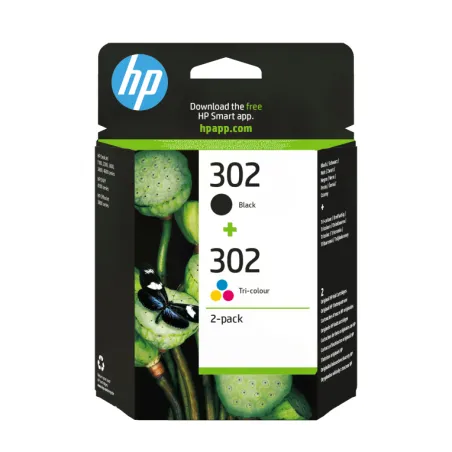 TINTA HP 302 PACK AHORRO NEGRO,TRI-COLOR X 2