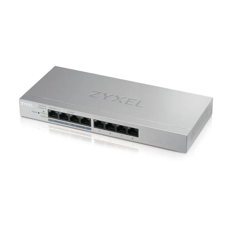 Switch 8 puertos zyxel gs1200 - 8hpv2 - eu0101f