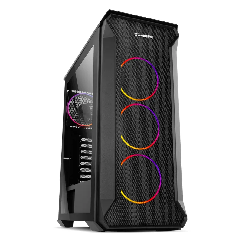 CAJA NOX HUMMER QUANTUM ATX 1XUSB3-0 2XUSB2-0 NEGRO ARGB