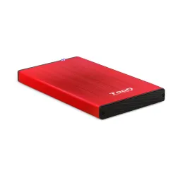 CARCASA HDD TOOQ TQE-2527R 2,5" 9,5 MM SATA USB 3-0-3-1 ROJO