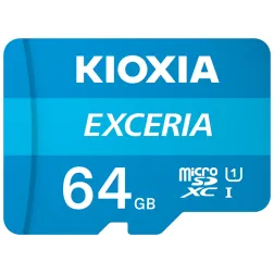 MICRO SD KIOXIA 64GB EXCERIA UHS-I C10 R100 CON ADAPTADOR