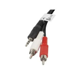 CABLE ESTEREO LANBERG JACK 3-5MM-2X RCA MACHO 2M