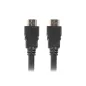 CABLE HDMI LANBERG MACHO-MACHO V1-4 ALTA VELOCIDAD 0-5M NEGRO