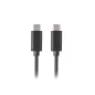 CABLE 2-0 LANBERG USB C MACHO-USB C MACHO 0-5M NEGRO