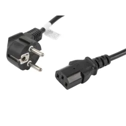 CABLE DE ALIMENTACION LANBERG SCHUKO CEE 7-7 A IEC320 C13 1-8M