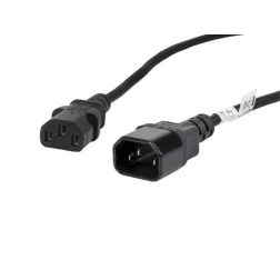 CABLE ALARGADOR LANBERG ALIMENTACION CPU IEC320 C13 H-IEC320 C14 M VDE 1-8M