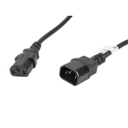 CABLE ALARGADOR LANBERG ALIMENTACION CPU IEC320 C13 H-IEC320 C14 M VDE 5M